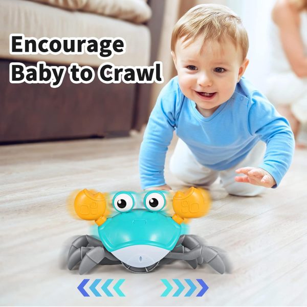 Crawling Crab Baby Toy (random colors)
