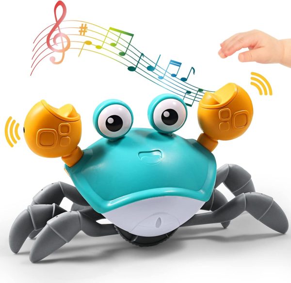 Crawling Crab Baby Toy (random colors)