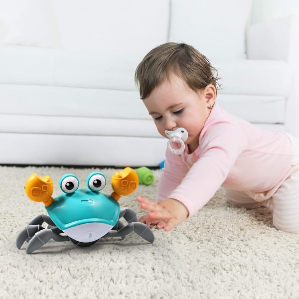 Crawling Crab Baby Toy (random colors)