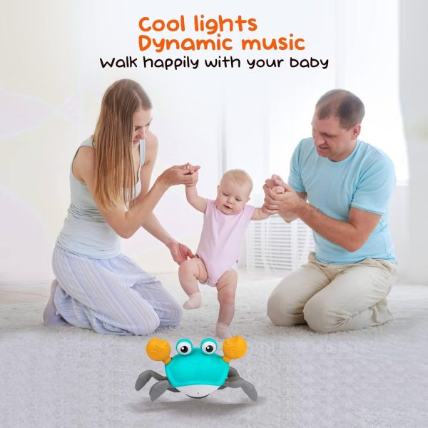 Crawling Crab Baby Toy (random colors)